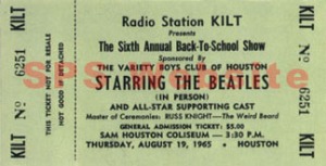 Beatle Ticket 1965
